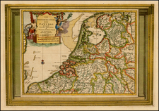 Netherlands Map By Pieter van der Aa