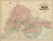 New York City Map By A. Brown & Co.