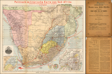 South Africa Map By Justus Perthes - Paul Langhans