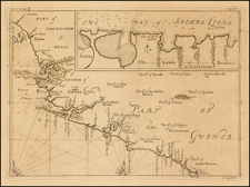 West Africa Map By Johannes Kip