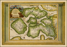 Netherlands Map By Pieter van der Aa