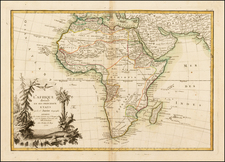 Africa and Africa Map By Jean Janvier