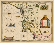 New England and Mid-Atlantic Map By Willem Janszoon Blaeu