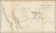 Southwest, Rocky Mountains and California Map By United States GPO