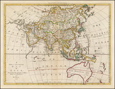 Asia, Asia and Australia Map By Thomas Bowen