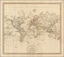 World and World Map By John Cary