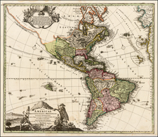 America Map By Johann Baptist Homann