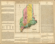 New England Map By Henry Charles Carey  &  Isaac Lea