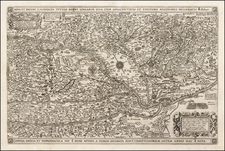 Hungary and Romania Map By Claes Janszoon Visscher