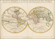 World and World Map By Nicolas Sanson