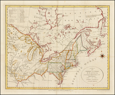 United States, New England, Mid-Atlantic, Midwest and Canada Map By John Stockdale / Jedidiah Morse