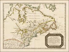 United States, Midwest and Canada Map By Nicolas Sanson