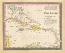 Caribbean Map By Thomas, Cowperthwait & Co.
