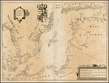 Baltic Countries, Scandinavia, Sweden, Denmark and Germany Map By Matheus Merian