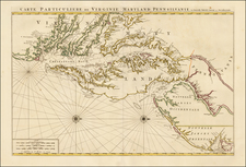 Mid-Atlantic, Southeast and Virginia Map By Pierre Mortier