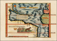 Atlantic Ocean, North America, South America and America Map By Lorenz Fries