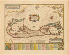 Atlantic Ocean and Caribbean Map By Jan Jansson