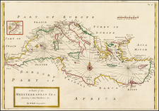 Mediterranean Map By Herman Moll