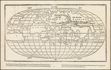 World and World Map By Benedetto Bordone