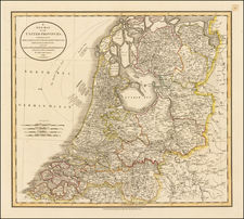Netherlands Map By John Cary