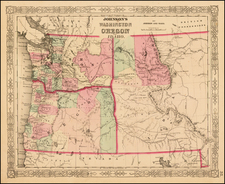 Rocky Mountains Map By Benjamin P Ward  &  Alvin Jewett Johnson