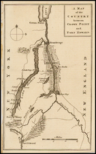 New England and New York State Map By Gentleman's Magazine