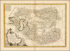 Central Asia & Caucasus and Russia in Asia Map By Rigobert Bonne