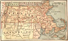 New England Map By The Bradstreet Company