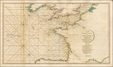 Europe, British Isles, Belgium, France and Spain Map By William Faden