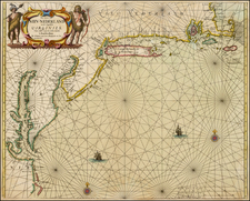 New England, Mid-Atlantic and Southeast Map By Johannes van Loon