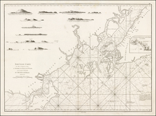 Nouvelle Carte des Mer entre Comprises Le Detroit de Banca et Po. Timon, avec la partie Orientale du Detroit de Malac By Jean-Baptiste Nicolas Denis d'Après de Mannevillette