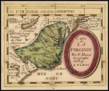 Southeast, Virginia, North Carolina and South Carolina Map By Pierre Du Val