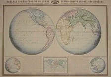 World and World Map By F.A. Garnier