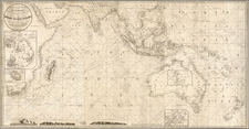 Indian Ocean, India, Southeast Asia, Philippines, Other Islands, Middle East, South Africa, East Africa, African Islands, including Madagascar, Australia & Oceania, Australia, Oceania, New Zealand and Other Pacific Islands Map By Blachford & Co.