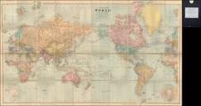 World and World Map By Edward Stanford