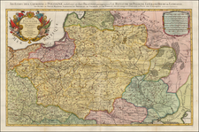 Poland, Russia, Ukraine and Baltic Countries Map By Johannes Covens  &  Cornelis Mortier