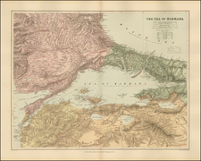 Turkey, Turkey & Asia Minor and Greece Map By Edward Stanford