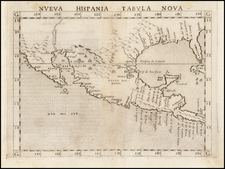 South, Southeast, Texas, Southwest, Rocky Mountains, Mexico and Baja California Map By Girolamo Ruscelli