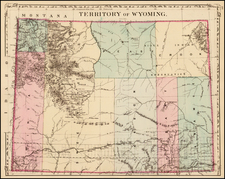 Plains and Rocky Mountains Map By Samuel Augustus Mitchell Jr.