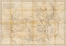 Southwest and Rocky Mountains Map By United States Bureau of Topographical Engineers