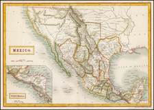 Texas, Southwest, Rocky Mountains, Mexico and California Map By Sidney Hall