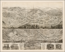 Rocky Mountains Map By Strobridge Co. / Eli Sheldon Glover