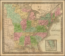 United States, Texas, Midwest and Plains Map By Jeremiah Greenleaf