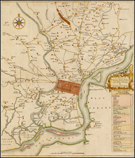 Mid-Atlantic Map By Nicholas Scull  &  George Heap