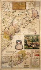 United States, New England, Mid-Atlantic and Southeast Map By Herman Moll