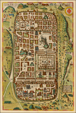 Holy Land and Jerusalem Map By Georg Braun  &  Frans Hogenberg