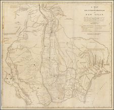 Texas, Southwest, Rocky Mountains and Baja California Map By Zebulon Montgomery Pike