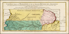 Colombia, Brazil, Guianas & Suriname and Peru & Ecuador Map By A. Krevelt