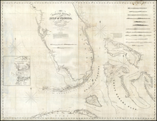 Florida, Caribbean and Bahamas Map By Edmund M. Blunt