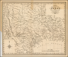 Texas and Southwest Map By Charles Frederick Cheffins